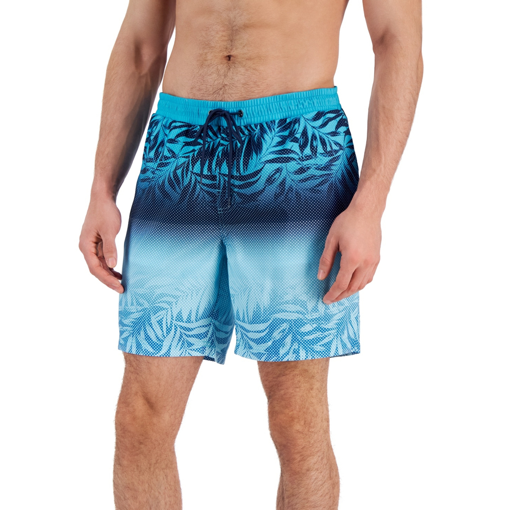 Club Room Swim Trunks Quick Dry‎ Leaf Print Swim Shorts XXL NWT